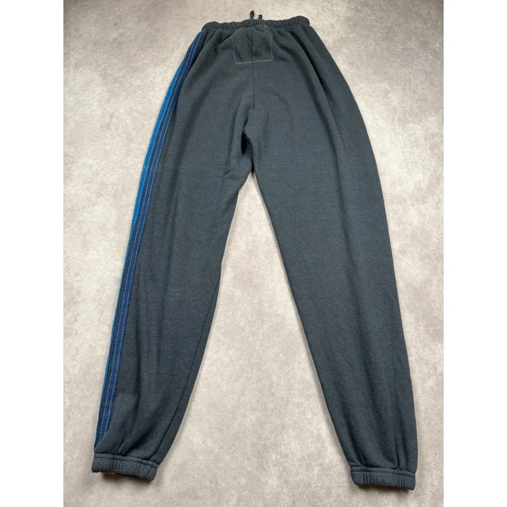 Aviator Nation Sweatpants Women XS Gray Rainbow Stripe Joggers USA Retro Sporty - Picture 2 of 12